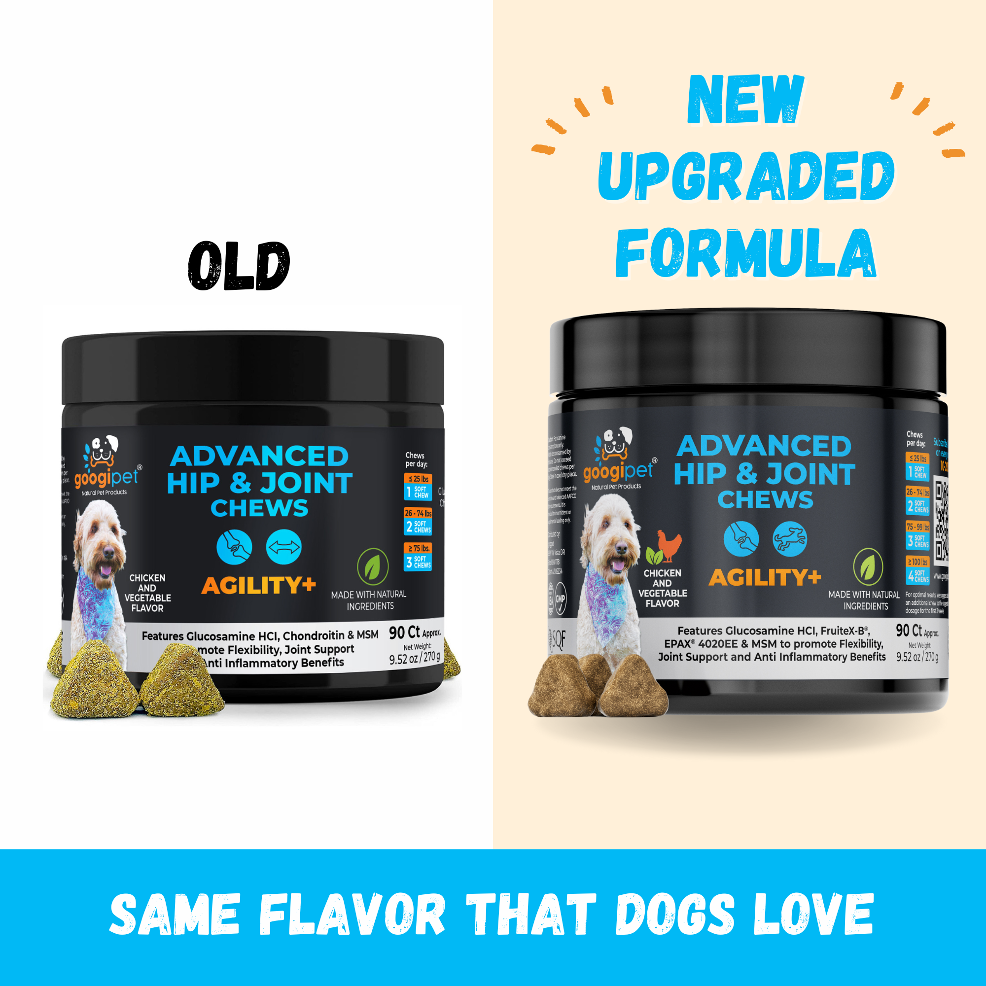 Agility+ Advanced Hip and Joint Chews for Dogs